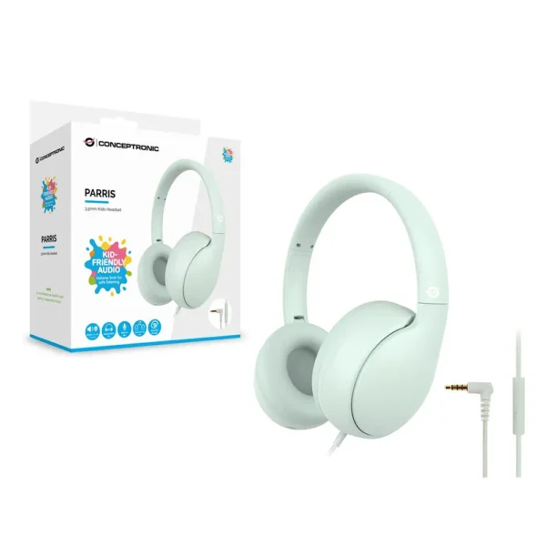 Conceptronic - Fone de ouvido PARRIS04GT - Green / Blue