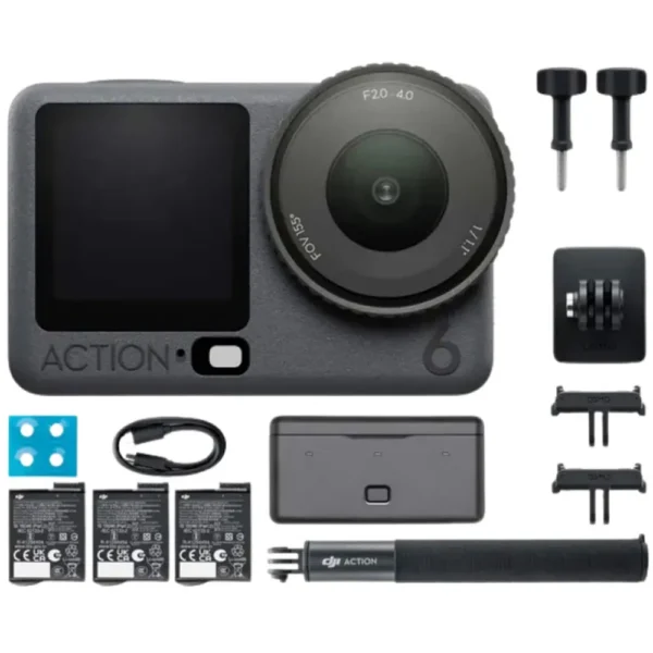 Dji - Câmera de ação Osmo Action 6 Adventure Combo 4K
