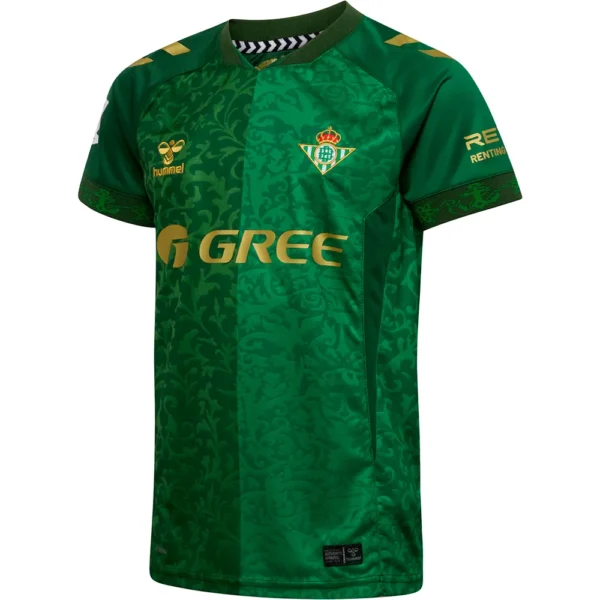 Hummel - Camiseta de manga curta júnior Visitante Real Betis Balompie 26/27 – Verdant Green