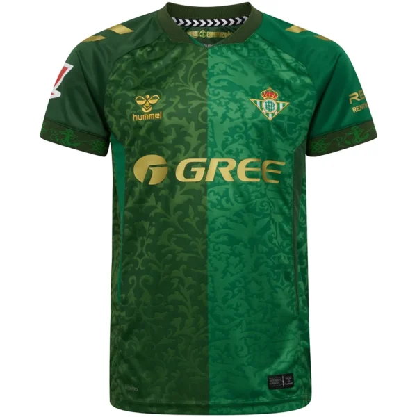 Hummel - Camiseta de manga curta júnior Visitante Real Betis Balompie 26/27 – Verdant Green