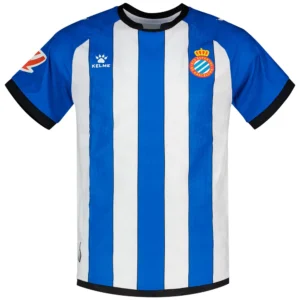 Kelme - Camiseta de manga curta Casa RCD Espanyol 26/27 – Masculino – White / Royal Blue