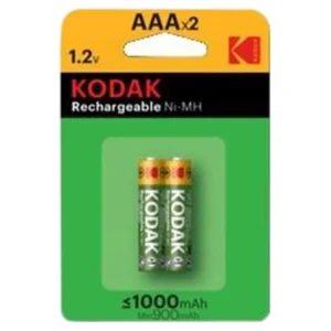 Kodak - Bateria recarregável AAA 1000mAh Ni-MH 2 unidades