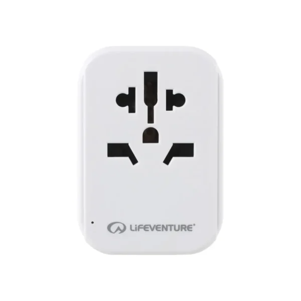 Lifeventure - Adaptador de tomada mundial para europeu com USB