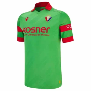 Macron - Camiseta de manga curta Visitante CA Osasuna 25/26 – Masculino – Green / Red