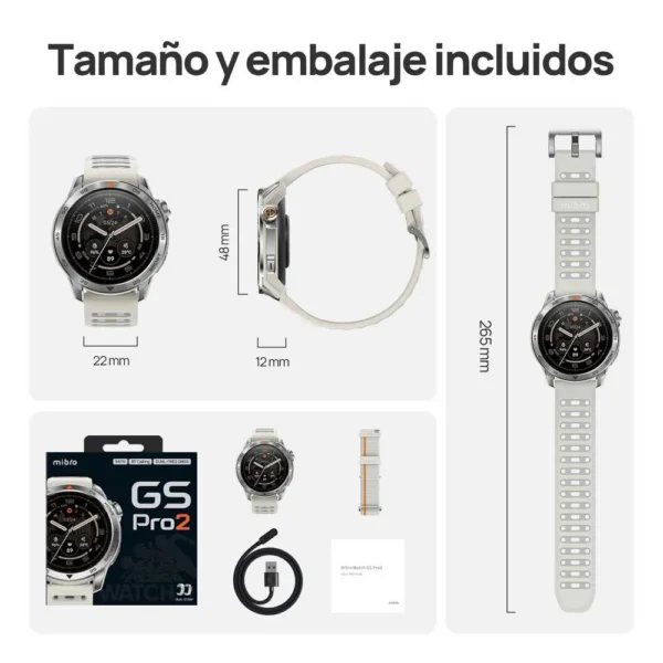 mibro-smartwatch-gs-pro2-padel-5.webp Mibro - Smartwatch GS Pro2 padel - Beige