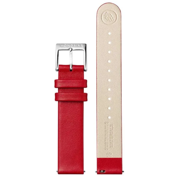 Mondaine - Alça Genuine Leather Vegan - Red