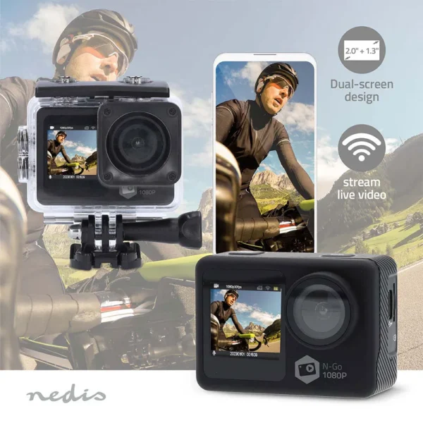 nedis-camera-de-acao-acam31bk-1080p-30fps-1.webp Nedis - Câmera de ação ACAM31BK 1080p 30fps