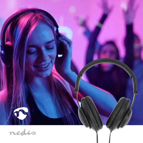 Nedis - Fones de ouvido HPWD5024BK - Black