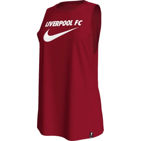 Nike - Camiseta sem mangas feminina FC Liverpool 22/23 Swoosh – Feminino – Tough Red