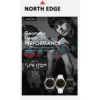 North edge - Relógio Apollo - Gold / White