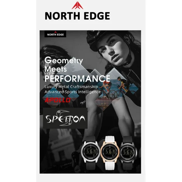 North edge - Relógio Apollo - Gold / White