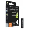 Panasonic - Bateria recarregável Eneloop Pro Micro BK-4HCDE/4BE