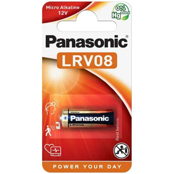 Panasonic - Bateria tipo botão LRV-08 12V GP23