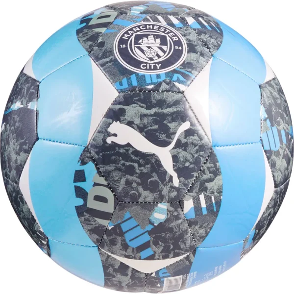 Puma - Bola de futebol Manchester City FC Prematch – Strong Gray / Team Light Blue