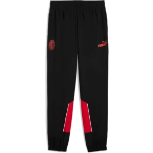 Puma - Calça moletom Ac Milan Football Archive – Feminino – Black / For All Time Red
