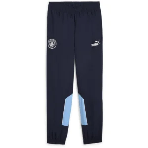 Puma - Calças Manchester City FC Futbol Archive – Feminino – Navy / Team Light Blue