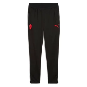 Puma - Calças Treinamento AC Milan 25/26 – Masculino – PUMA Black / For All Time Red