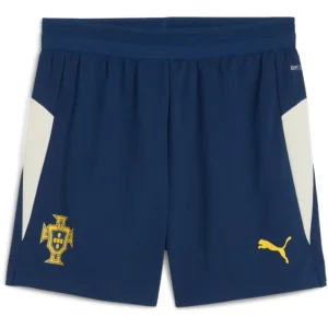 Puma - Calções júnior Casa FFP Portugal 2025 – Persian Blue / Sugared Almond