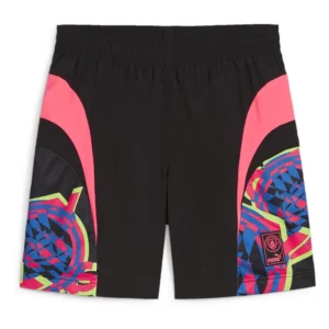 Puma - Calções Manchester City FC – Feminino – Black / Sunset Glow