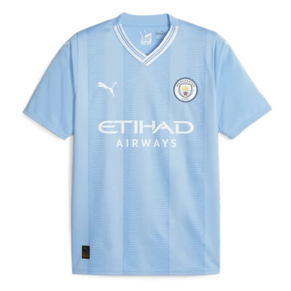 Puma - Camiseta de manga curta Casa Manchester City FC 23/24 – Feminino – Light Blue