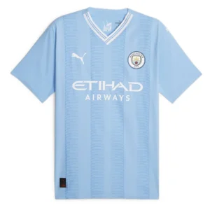 Puma - Camiseta de manga curta Casa Manchester City FC Authentic 23/24 – Feminino – Light Blue