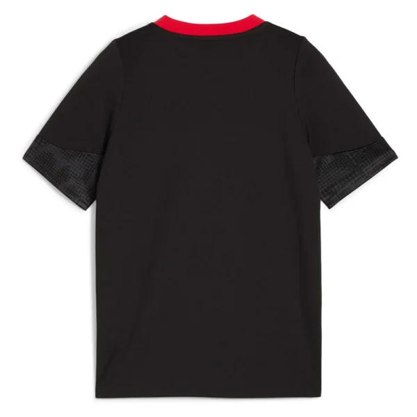 Puma - Camiseta de manga curta júnior Treinamento AC Milan 25/26 – PUMA Black / For All Time Red