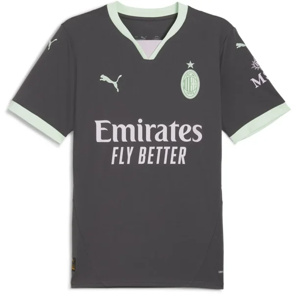 Puma - Camiseta de manga curta Terceira AC Milan 24/25 – Masculino – Shadow Gray / Fresh Mint