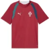 Puma - Camiseta de manga curta Treinamento Portugal 25/26 – Masculino – Club Red / Silver Mist