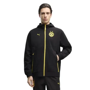 Puma - Casaco BVB Borussia Dortmund Tech – Feminino – Puma Black / Faster Yellow