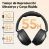 Qcy - Fones de ouvido sem fio ANC H3 Pro - Black