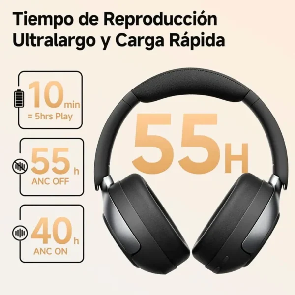 Qcy - Fones de ouvido sem fio ANC H3 Pro - Black