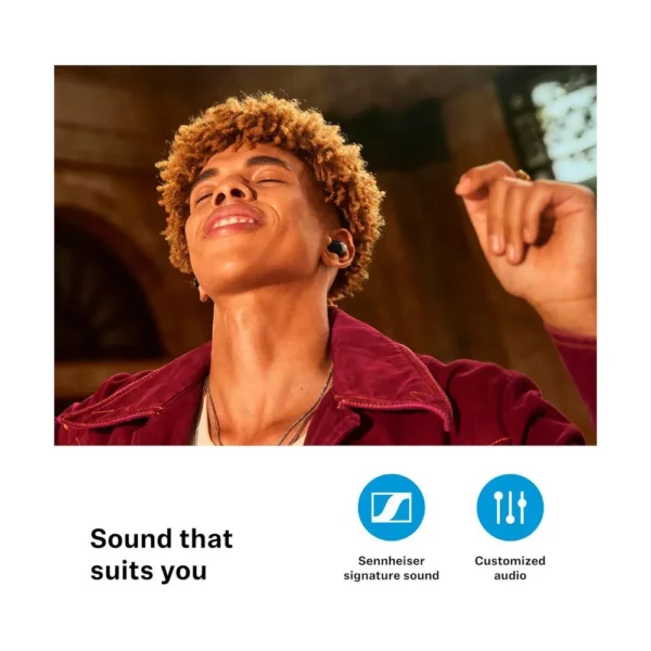 Sennheiser - Auscultadores desportivos sem fios Accentum - Black