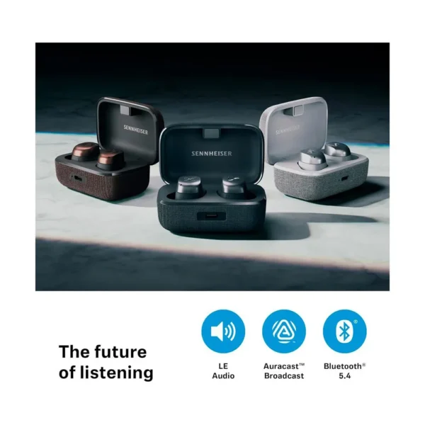 Sennheiser - Auscultadores desportivos sem fios Momentum 4 - Black / Graphite