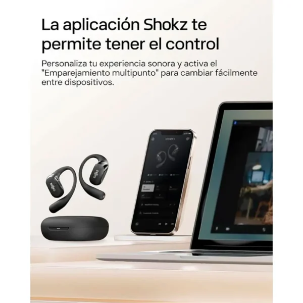 Shokz - Fones de ouvido sem fio T920-ST-BK - Black