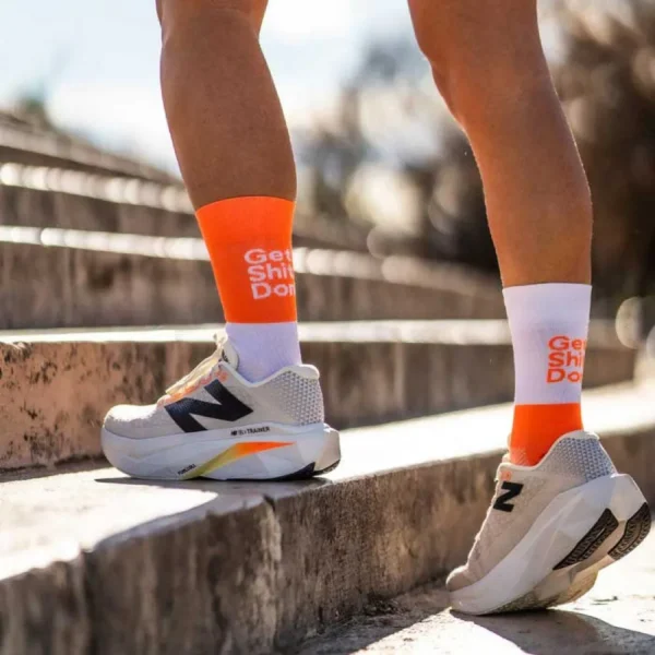 Sporcks - Meias Get shit done – Orange / White