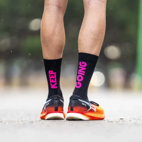 Sporcks - Meias Keep going – Black / Pink