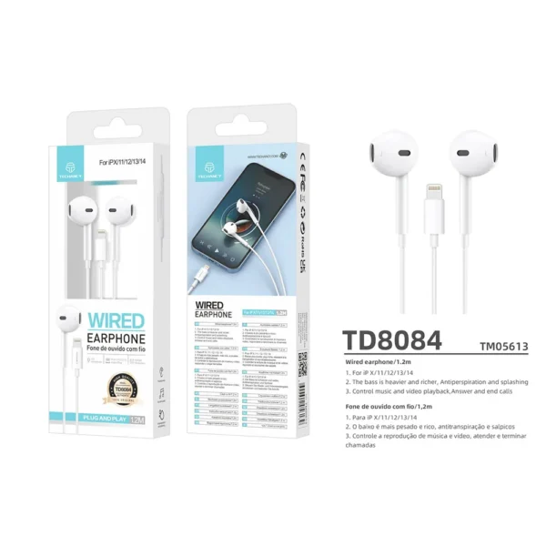 techancy-fone-de-ouvido-td8084-lightning-2.webp Techancy - Fone de ouvido TD8084 lightning - White