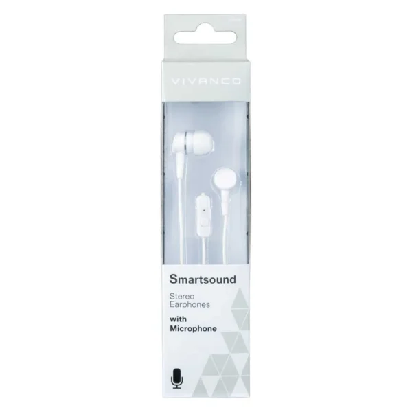 Vivanco - Fones de ouvido Smartsound Micro - White